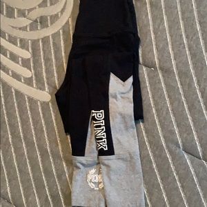 Black/gray legging
